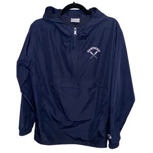 Nantucket Champion Anorak Windbreaker Rain Jacket Womens XL Hood Lightweight